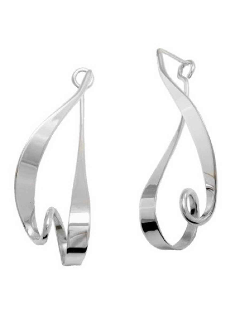 Luxury Jeweler Ed Levin EL Designs USA Sterling Kinetic Earring Medium MSRP $410